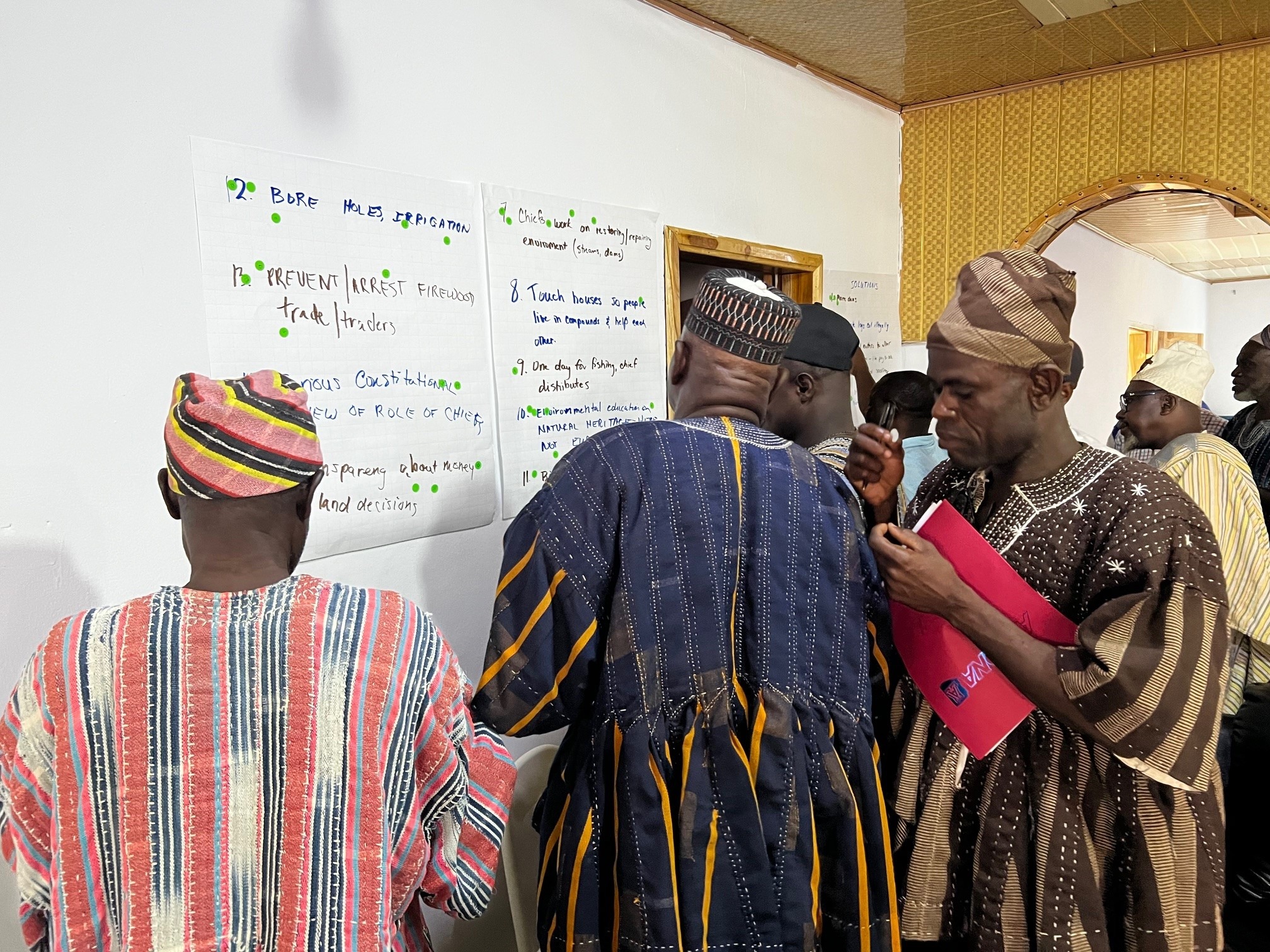 chiefs workshop with dot voting